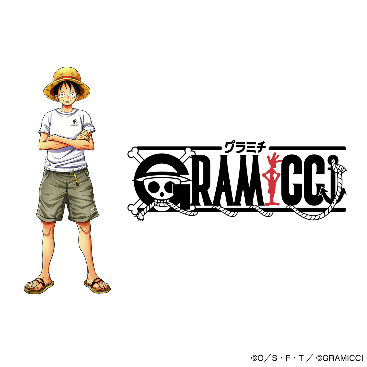 HKDSTOY GRAMICCI x ONE PIECE [Luffy 'Running man'] Black/Olive